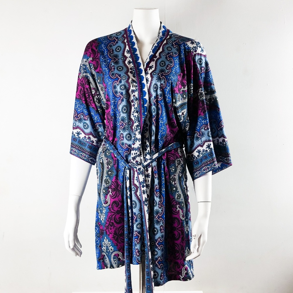 Blue Purple robe by In Bloom by Jonquil size small